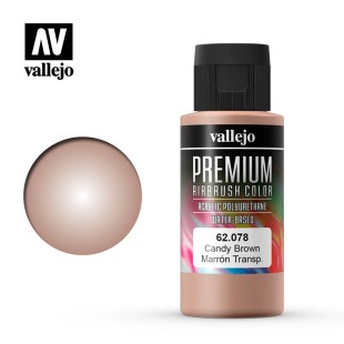 Краска для аэрографии Vallejo "Premium" цвет 62.078 (Candy Brown), 60 мл