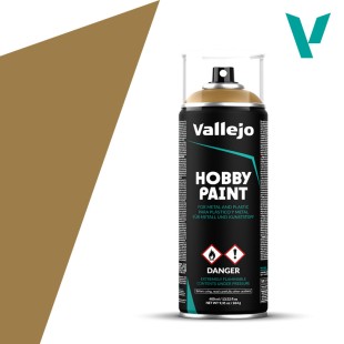 Грунт-краска универсальная Vallejo "Hobby Paint" Desert Yellow/ Пустынно-желтый 28.015, 400 мл