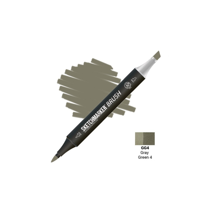 Маркер SketchMarker "Brush" GG4 Gray Green 4 