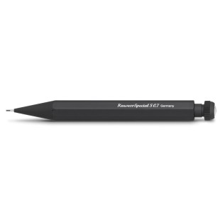 Карандаш механический KAWECO "SPECIAL S" 0.7мм с ластиком в подарочном футляре (чёрный корпус  из алюминия)