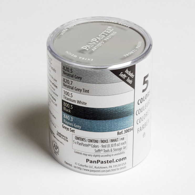 Набор сухой пастели PanPastel "Greys" 5 цветов PP30054