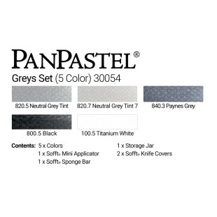 Набор сухой пастели PanPastel "Greys" 5 цветов PP30054