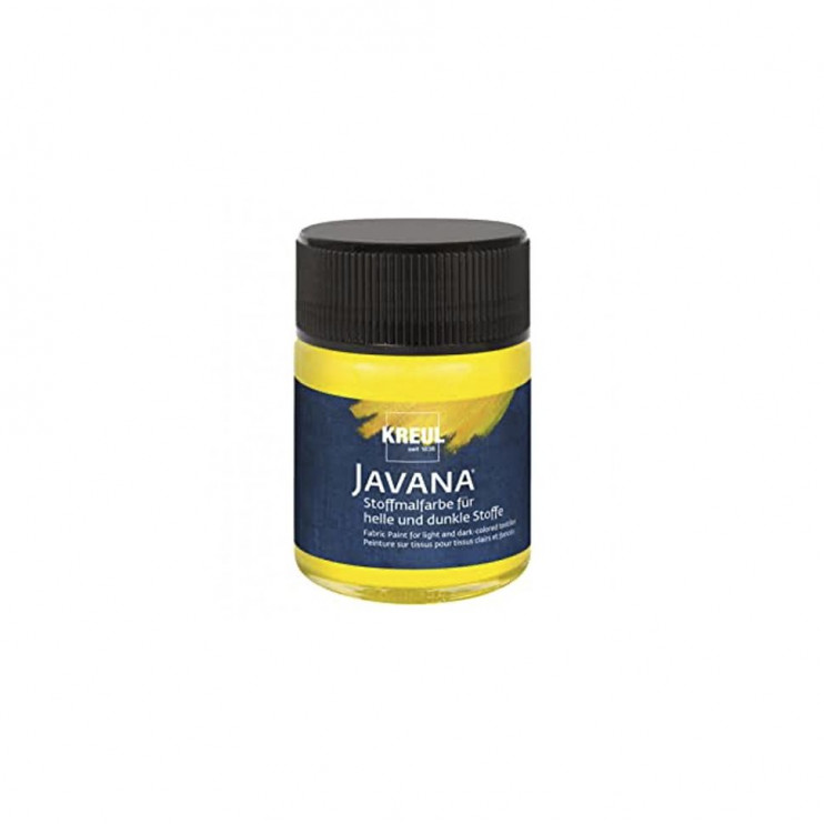 Краска нерастекающаяся по темным тканям Kreul "Javana Tex Opak" 50мл, желтый