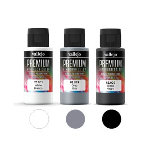 Набор из 3 красок "Premium" №001, 019, 020) по 60мл