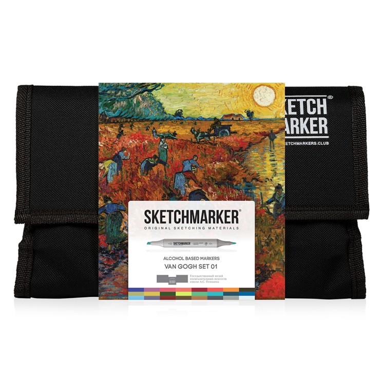 Набор маркеров Sketchmarker "Ван Гог" 24 штуки
