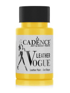 Краска для кожи Cadence Leather Vogue LV02 желтый, 50мл