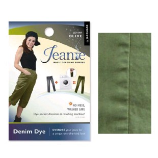 Краситель джинсовый для перекрашивания в стиральной машине Jacquard "Jeanie Dye" #009 оливковый