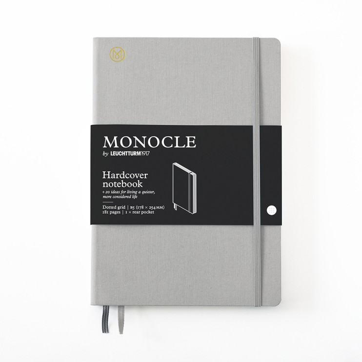 Блокнот в точку Leuchtturm1917 "Monocle" B5, 96л, 80гр/м², твердая обложка,  Светло-серый