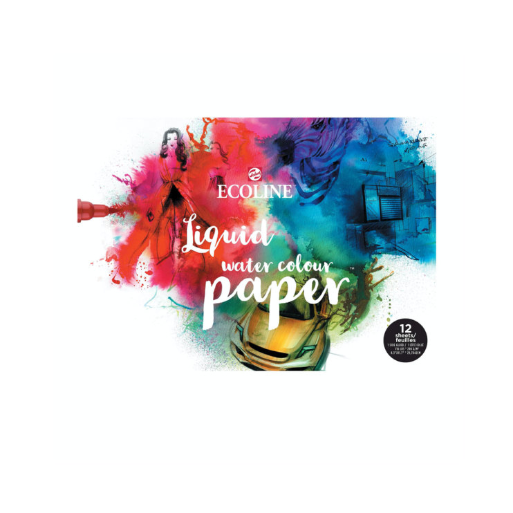 Блок бумаги для акварели "Ecoline" А3, 12л, 290гр/м²