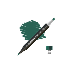 Маркер SketchMarker "Brush" G120 Dark Green