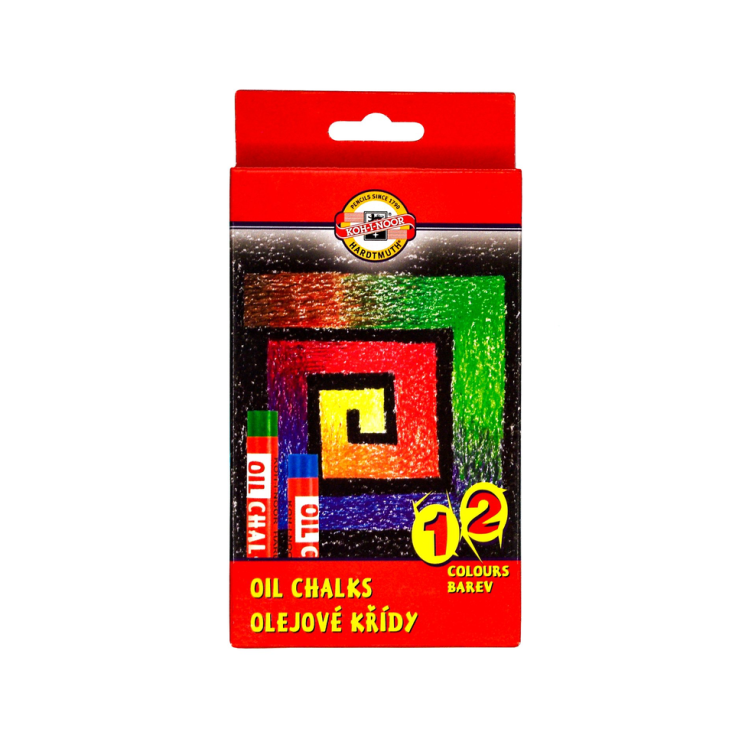 Набор масляной пастели Koh-i-noor "Oil Pastel" 12 мелков в картонной коробке