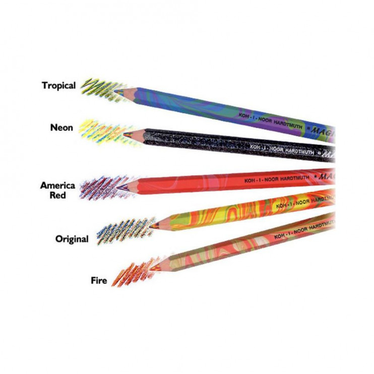 Набор многоцветных карандашей Koh-i-noor "MAGIC 9038" 3 штуки в блистере