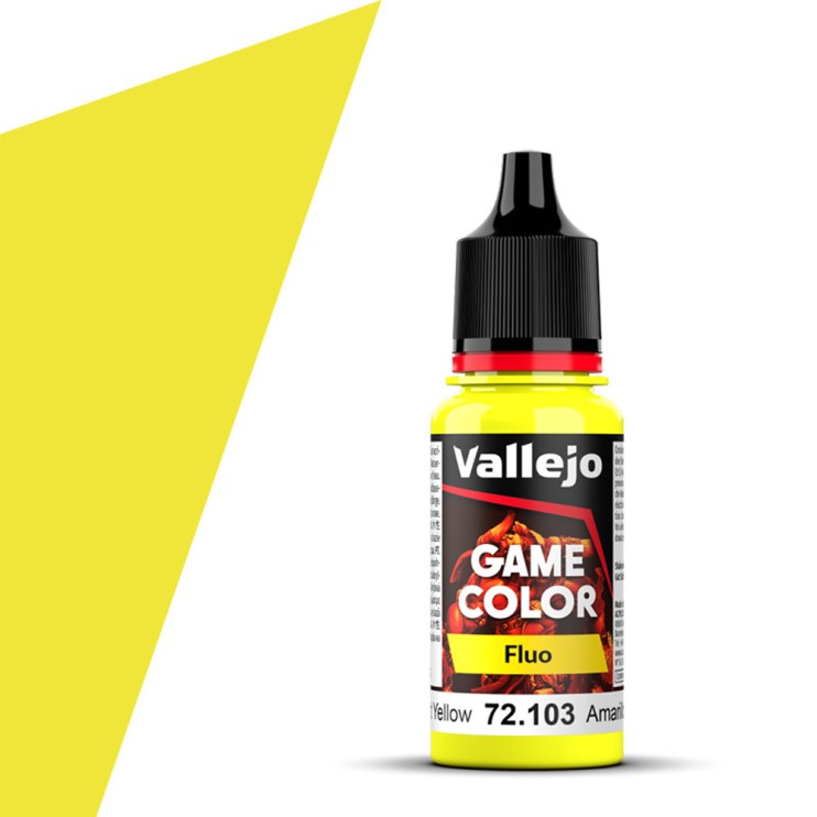 Краска акриловая для моделизма Vallejo "Game Color" 72.103 Fluorescent Yellow, 18 мл