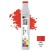 Чернила спиртовые Sketchmarker O22 Алый, 20 мл