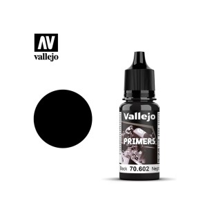 Акрилово-полиуретановый грунт Vallejo "Surface primer" 70.602 Black, 18 мл