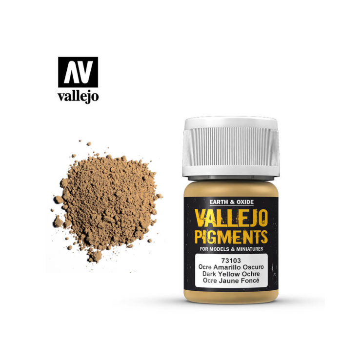Пигмент художественный "Vallejo Pigment" 73.103 Dark Yellow Ocre