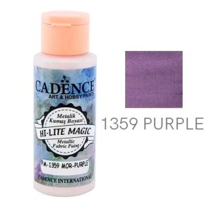 Краска по ткани Cadence "Hi-Lite Magic Metallic" 1359 фиолетовый, 59мл