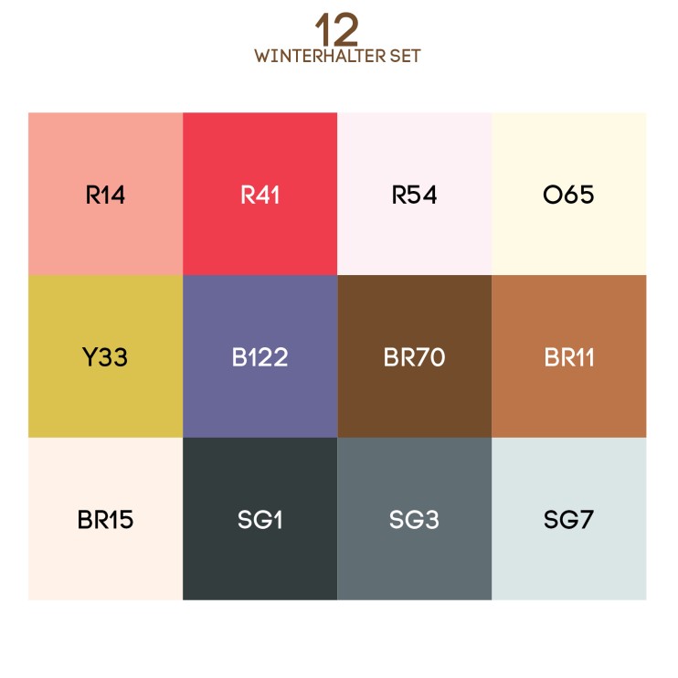 Набор маркеров Sketchmarker "Винтельгартер" 12 штук