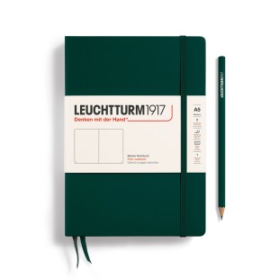 Блокнот без линовки Leuchtturm1917 "Natural Colors" A5, 126л, 80гр/м², твердая обложка, Зеленый лес