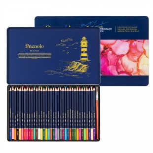 Набор акварельных карандашей "Finenolo" 36 цветов в металлическом пенале
