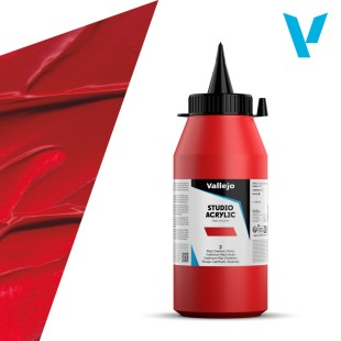 Акрил Vallejo "Studio" 2 Cadmium Red (Hue) (Кадмий красный имит), 1л