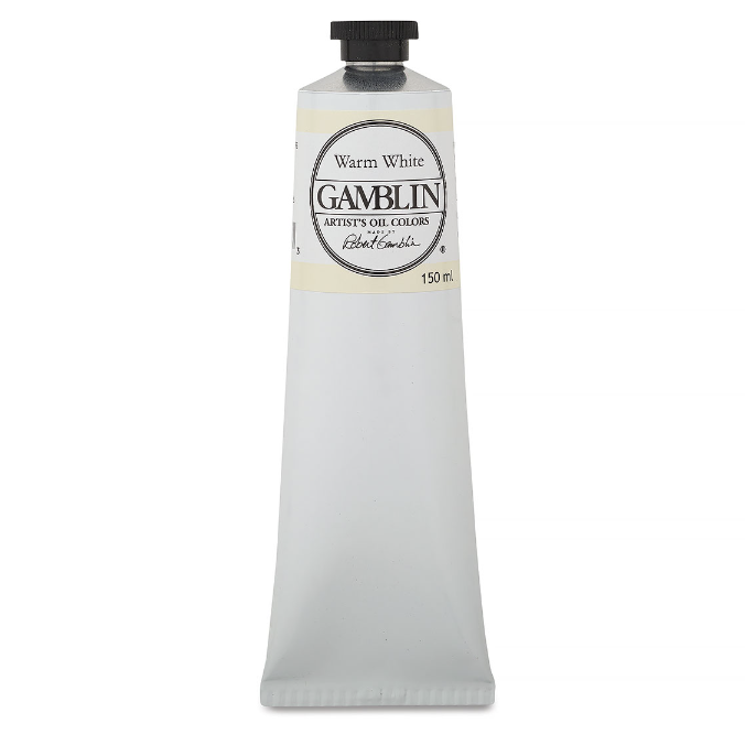 Масляная краска Gamblin "Artist" Warm White - Белила теплые, туба 150мл