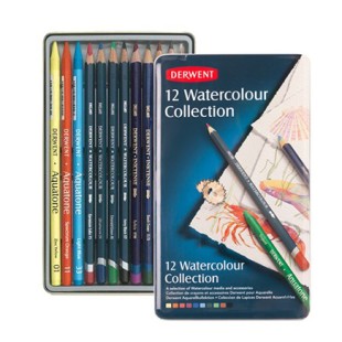 Набор Derwent "Watercolour Collection" 12 предметов в металлической упаковке