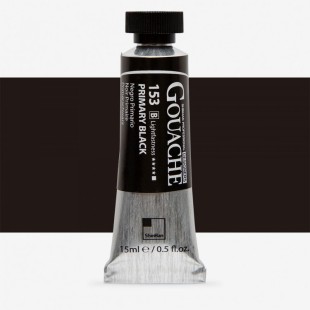 Гуашь Shinhan "Designers GOUACHE" №153(B) Primary black (Черный основной), туба 15мл