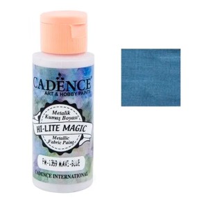 Краска по ткани Cadence "Hi-Lite Magic Metallic" 1369 синий, 59мл