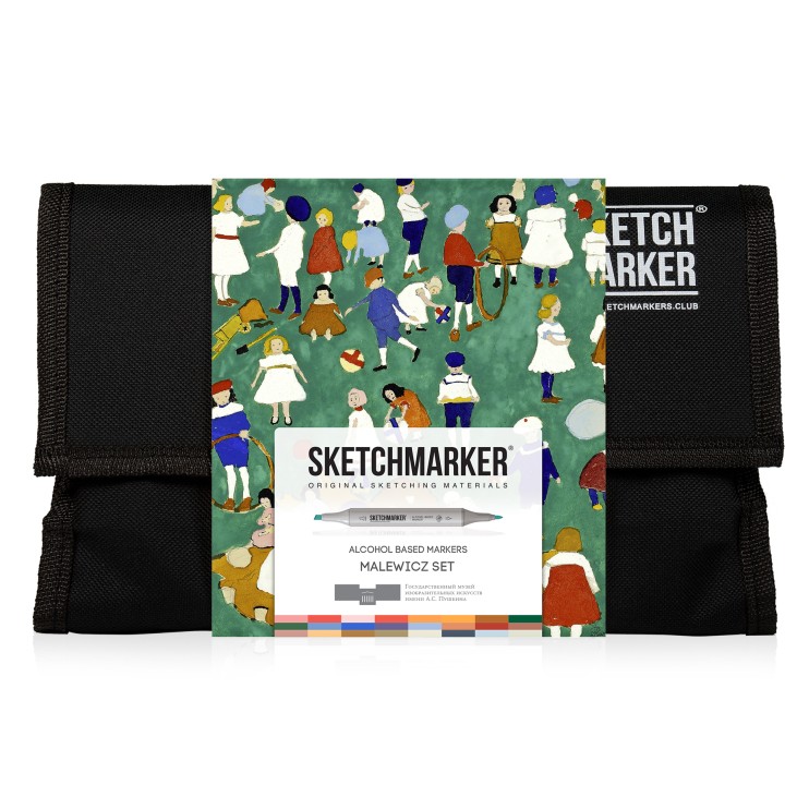Набор маркеров Sketchmarker "Малевич" 24 штуки
