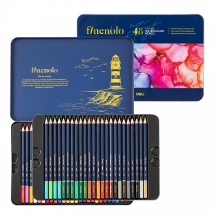 Набор акварельных карандашей "Finenolo" 48 цветов в металлическом пенале