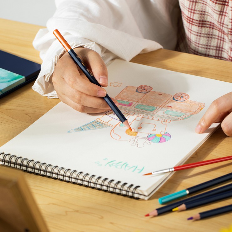 Набор акварельных карандашей "Finenolo" 48 цветов в металлическом пенале