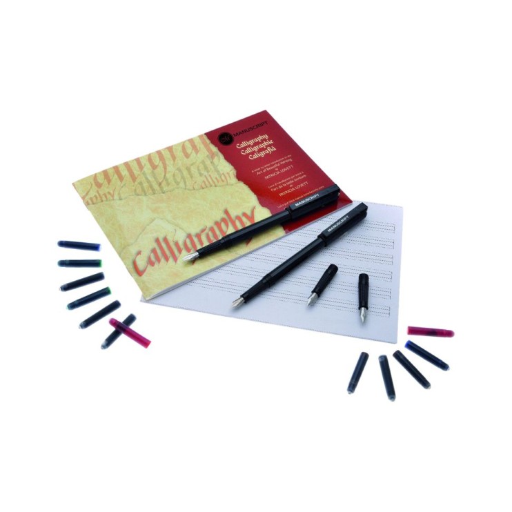 Набор с перьевой ручкой Manuscript "Calligraphy" 17 предметов в картонной упаковке