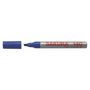 Маркер перманентный для гладких поверхностей Sakura "140" 4.0мм, Синий 