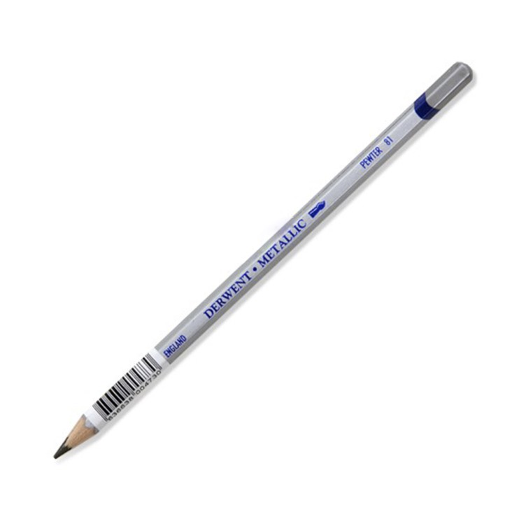Карандаш с металлическим эффектом Derwent "Metallic" #81, олово (0700050)