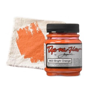 Краска по светлым тканям Jacquard "Dye-na-Flow" 803 Bright Orange (оранжевый), 66мл 
