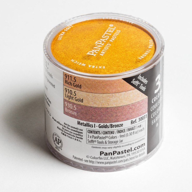 Набор сухой пастели PanPastel "Metallics I" 3 цвета PP30031