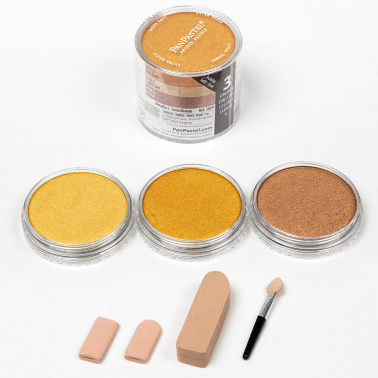 Набор сухой пастели PanPastel "Metallics I" 3 цвета PP30031