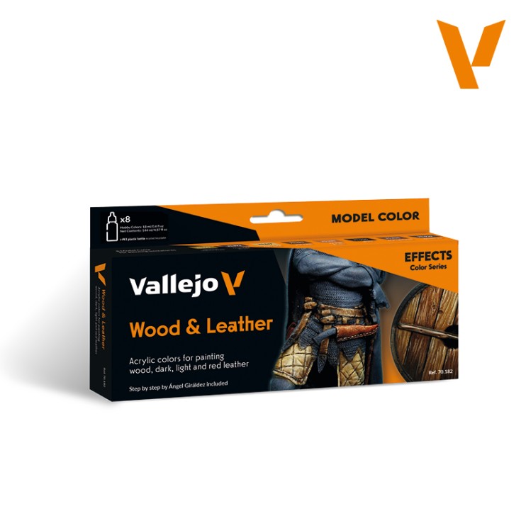 Набор 8 красок Model Color "Wood & Leather" для моделизма