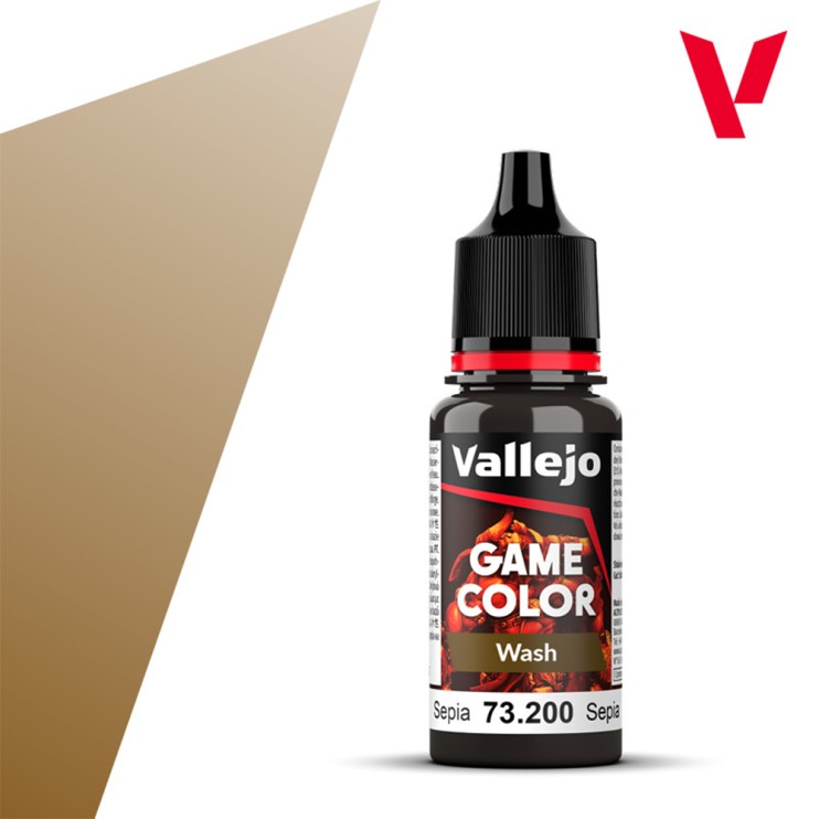 Проливка для моделизма Vallejo "Game Color Wash" 73.300 Sepia Wash, 17 мл