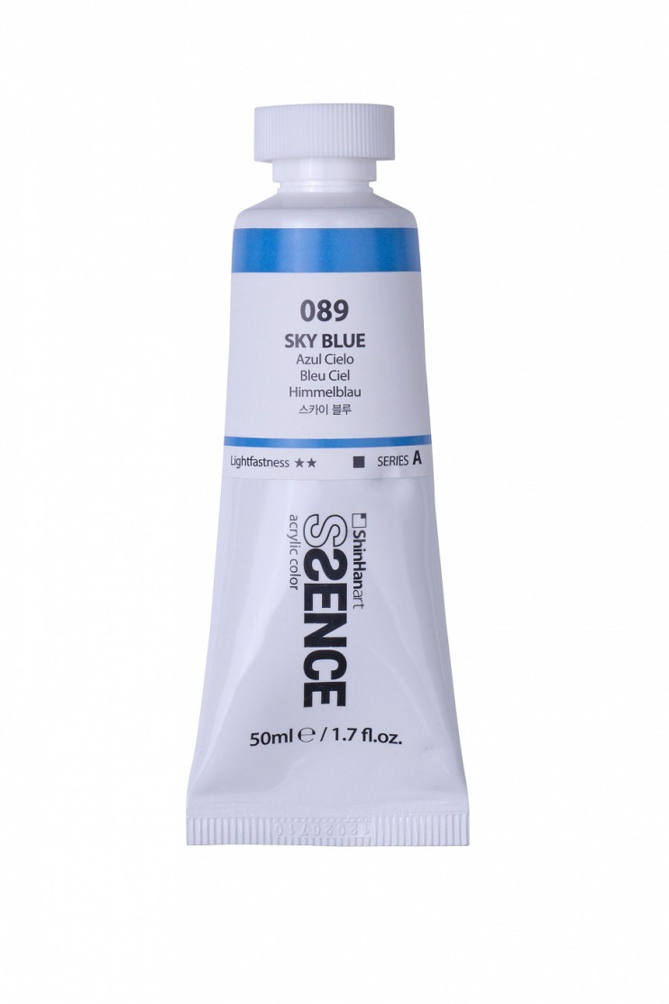 Краска акриловая Shinhan "Essence" №89 Небесно-голубой, туба 50мл