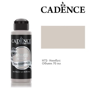 Краска акриловая Cadence "Hybrid" 70мл №H72 нимбус