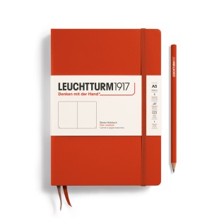 Блокнот без линовки Leuchtturm1917 "Natural Colors" A5, 126л, 80гр/м², твердая обложка, Рыжий лис