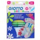 Фломастеры по ткани Giotto "Decor Textile" 12 цветов в картонной упаковке