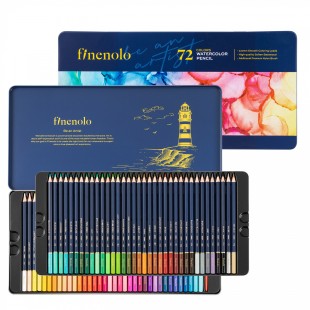 Набор акварельных карандашей "Finenolo" 72 цвета в металлическом пенале