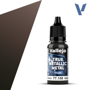 Краска акрил Vallejo "True Metallic Metal" 77.158 Rusty Metal, 18мл (серия Shade)