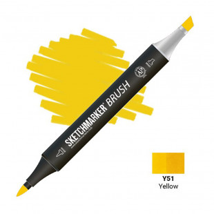 Маркер SketchMarker "Brush" Y51 Yellow