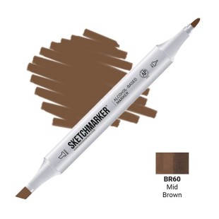 Маркер двусторонний Sketchmarker "Classic" BR60 Средний коричневый