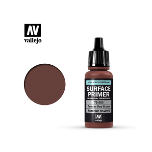 Акрилово-полиуретановый грунт Vallejo "Surface primer" 70.605 German Red Brown RAL 8012, 17 мл