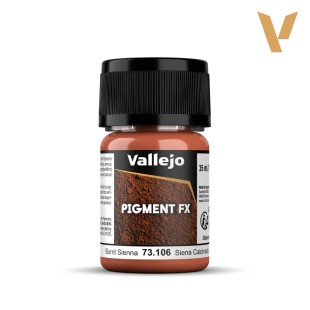 Пигмент Vallejo "Pigment FX" 73.106 Burnt Sienna, 35мл